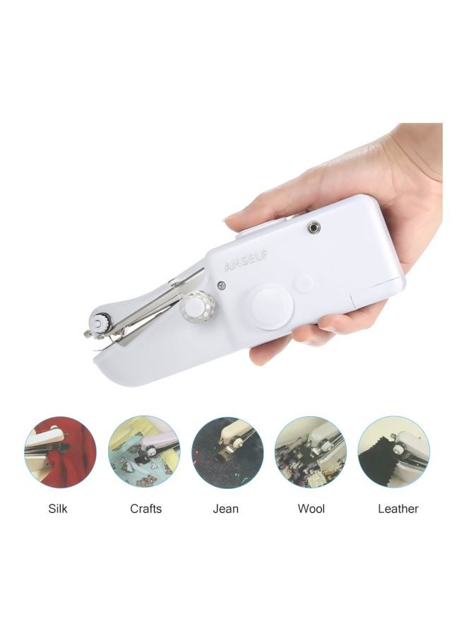 ANSELF - Portable Sewing Machine White 21x7x3.5centimeter White 21x7x3.5centimeter - Image 1
