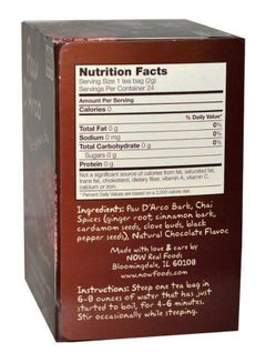 Now Foods Pau D Arco Caffeine-Free Real Tea, 48 Gram, 24 Teabags  - Image 2