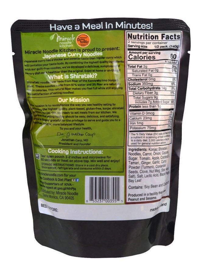 Miracle Noodle Ready To Eat Meal Japanese Curry Noodles 280grams - Image 2