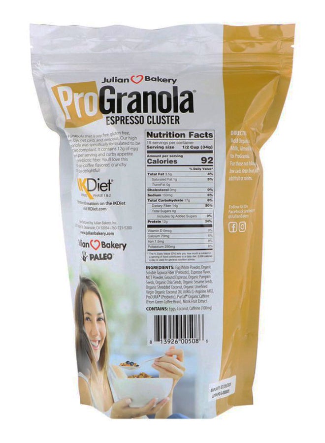 جوليان بيكري Espresso Cluster Pro Granola 510grams - Image 2