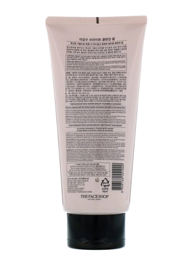 THEFACESHOP Rice Water Bright Foaming Cleanser 300ml - Image 2