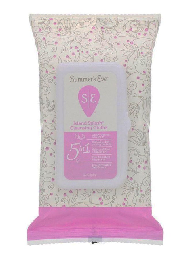 Summer's Eve 5-In-1 Island Splash Cleansing Cloths  - Image 1