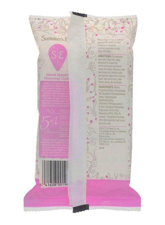 Summer's Eve 5-In-1 Island Splash Cleansing Cloths  - Image 2