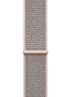 Woven Nylon Sport Loop Strap For Apple Watch 38mm Rose Gold