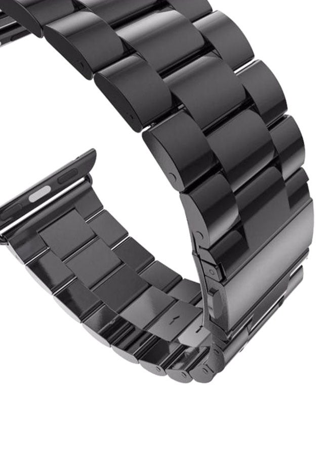 Stainless Steel Watch Band For Iwatch Black - Image 3