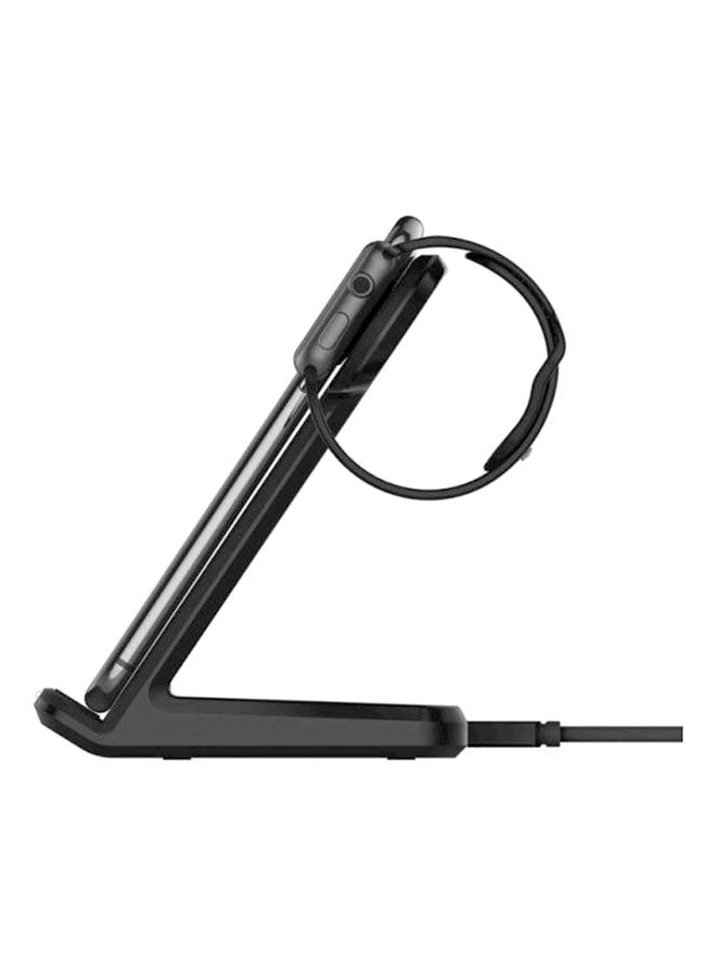 Generic - 2-In-1 Qi Wireless Charging Stand For Apple Iphone Xs Max/XR/X/8 Plus And Samsung S9/S8/Note 9/8 With Apple Smartwatch 1/2/3/4 Black - Image 1