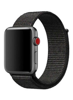 Replacement Sport Loop Strap For Apple iWatch Series 3/2/1 Black