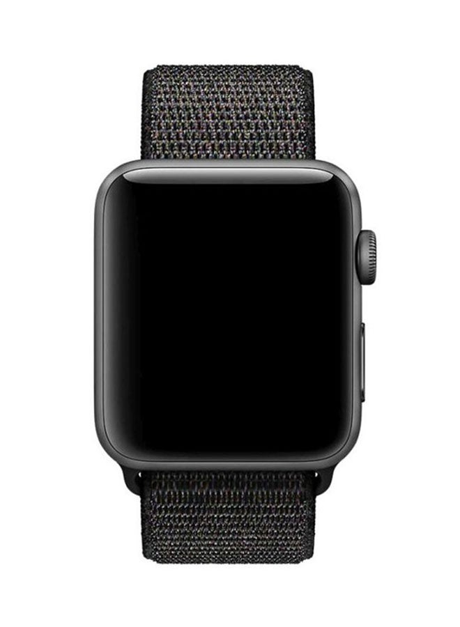 Generic - Replacement Sport Loop Strap For Apple iWatch Series 3/2/1 Black - Image 1