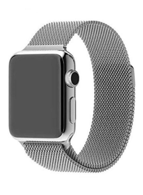 Stainless Steel Milanese Loop Band For Apple Watch Silver