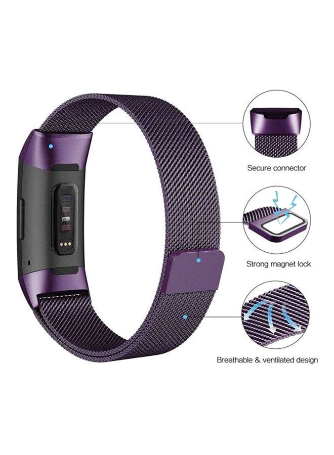 Replacement Band For Fitbit Charge 3 Purple  - Image 3