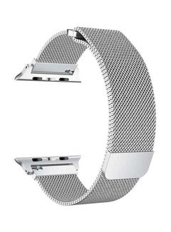 Stainless Steel Replacement Band For Apple iWatch Series 1, 2, 3 And 4 White
