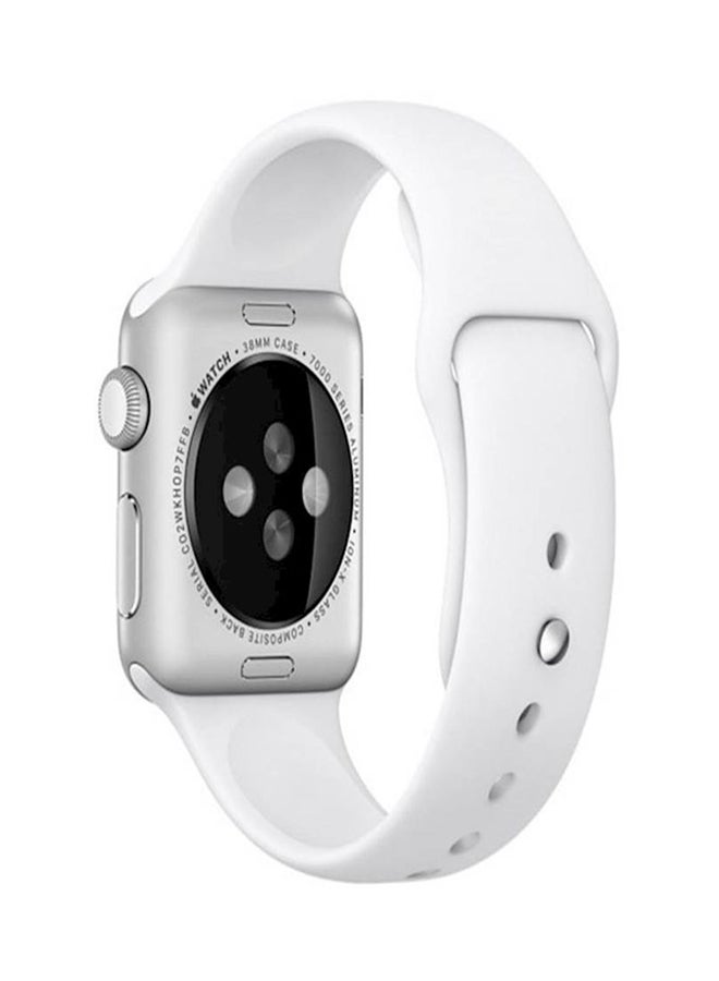 Generic - Watchband for Apple Watch Band 42mm Sport Silicone Rubber Bands for iWatch Series 3 2 1 - Image 1