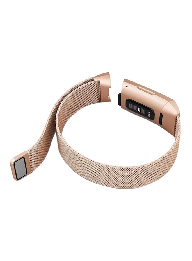 Replacement Band For Fitbit Charge 3 Rose Gold  - Image 1
