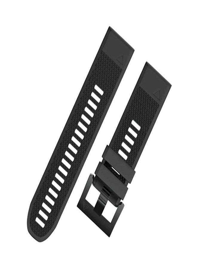 Garmin Descent Mk1 Premium Silicone Smart Watch Band Wrist Strap Black - Image 1
