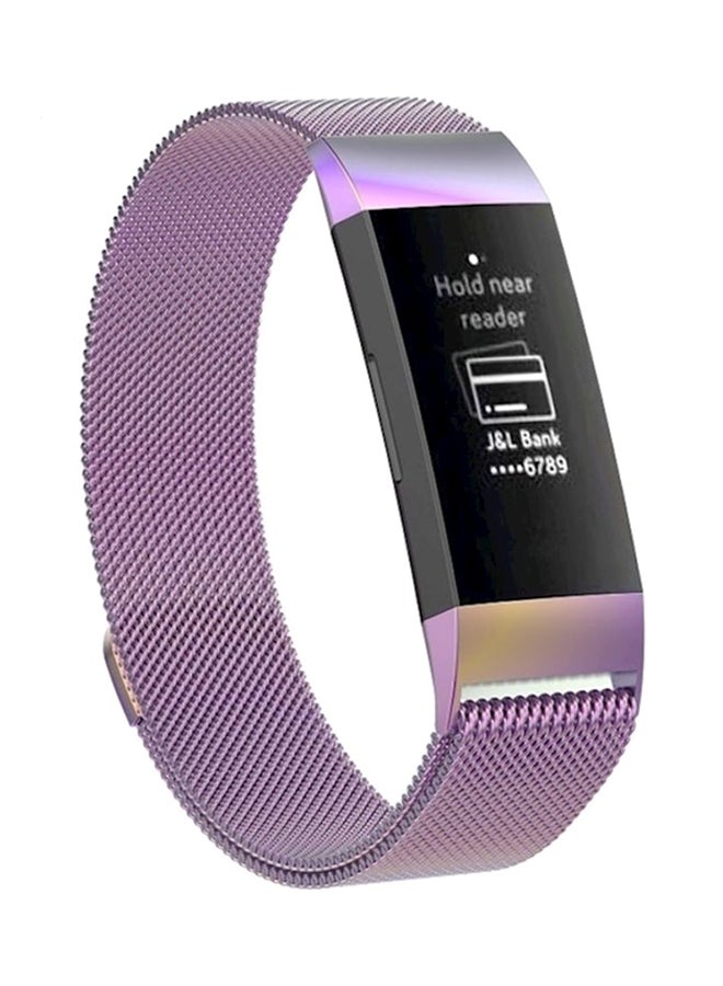 Replacement Band For Fitbit Charge 3 Purple  - Image 1