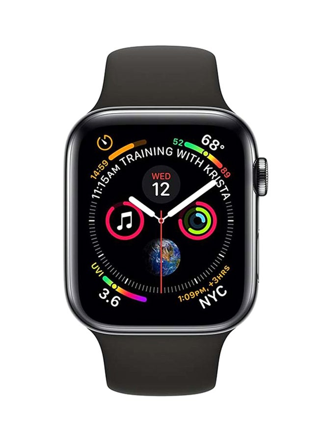 Silicone Replacement Band For Apple iWatch Series 1, 2, 3 And 4 Black - Image 2