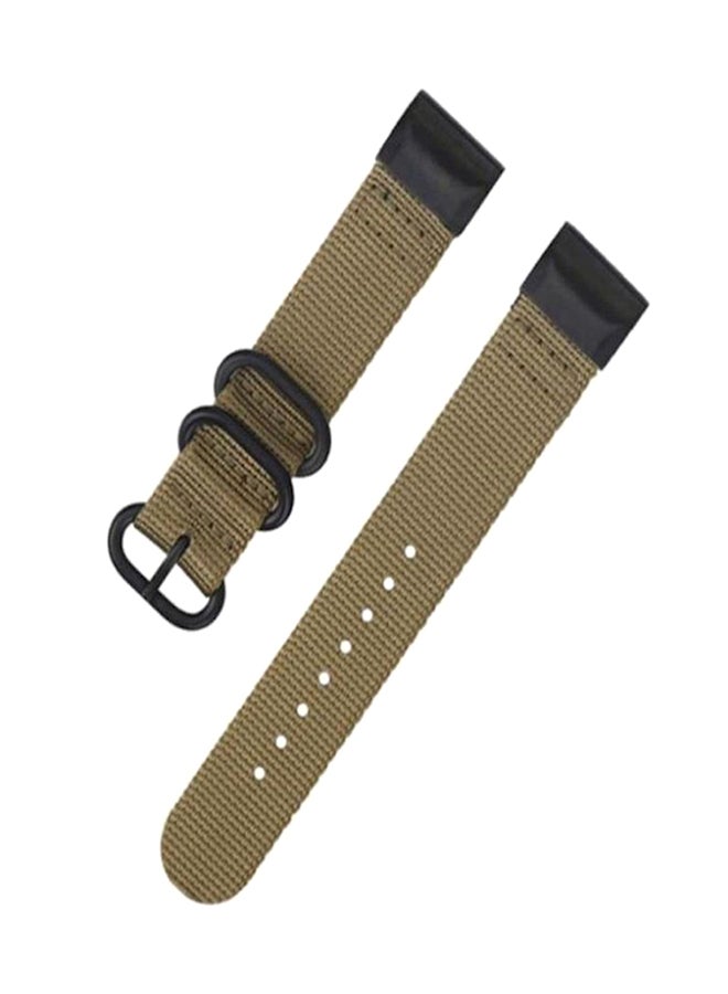 Garmin Fenix 5X Nylon Soft Smart Watch Band Strap Light Brown