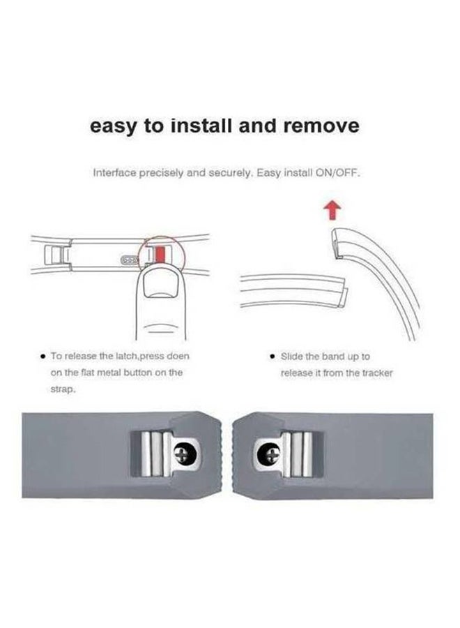 Fitbit Alta Hr Small Size Soft Silicone Tpu Wrist Smart Watch Band Strap Black  - Image 5