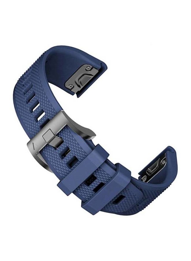 Garmin Descent Mk1 Premium Silicone Smart Watch Band Wrist Strap Navy Blue - Image 1