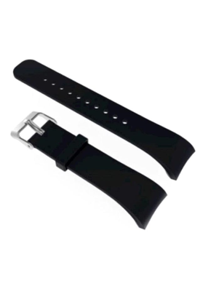 Samsung Gear Fit 2 Pro Sm R365 Premium Silicone Smart Watch Band Wrist Strap Black  - Image 1