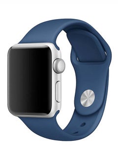 Silicone Replacement Band For Apple Watch Series 1/ 2/ 4 42mm Blue