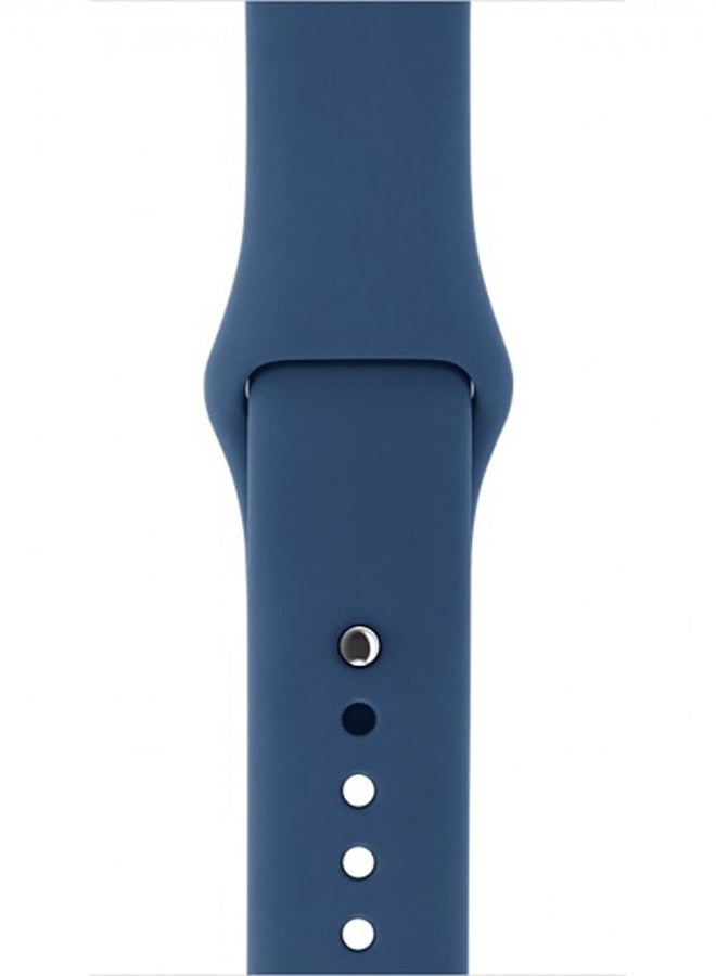 Generic - Silicone Replacement Band For Apple Watch Series 1/ 2/ 4 42mm Blue - Image 1