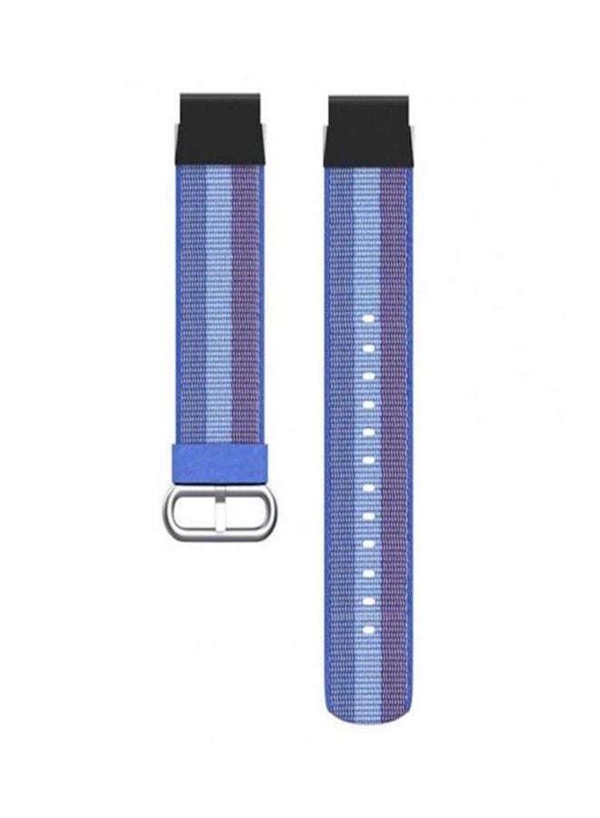 Garmin Fenix 5 Plus, Fenix 5 Plus Sapphire Woven Nylon Soft Smart Watch Band Strap Blue