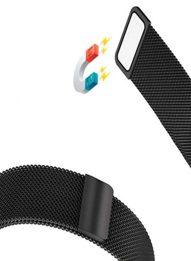 Samsung Galaxy Watch 46Mm Sm R800 Premium Strong Magnetic Lock Stainless Steel Smart Watch Band Strap Black - Image 4