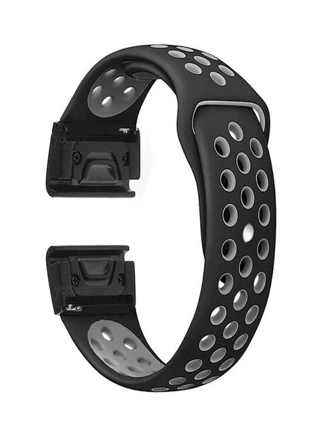 Garmin D2 Delta Px Premium Silicone Soft Smart Watch Band Strap Black