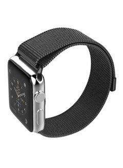 Stainless Steel Milanese Loop Strap For Apple Watch Black