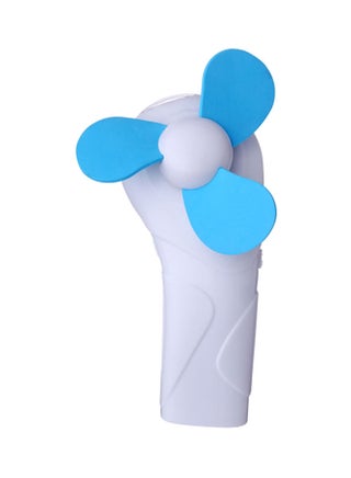 مروحة يدوية صغيرة محمولة أبيض/أزرق 14.2سم - v1587477087/N37087222A_1