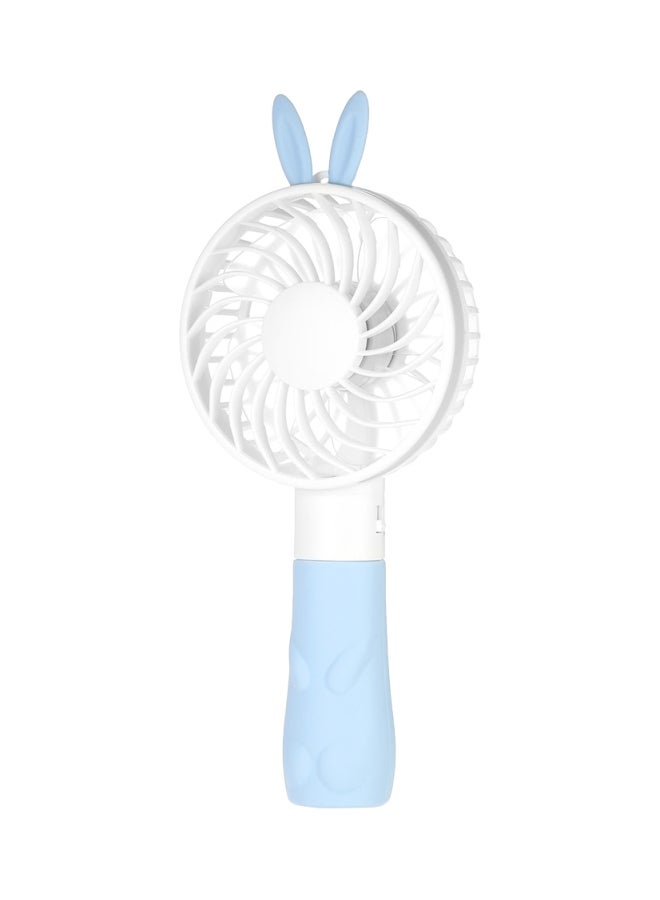 USB Rechargeable Fan H18723BL Blue/White - Image 2
