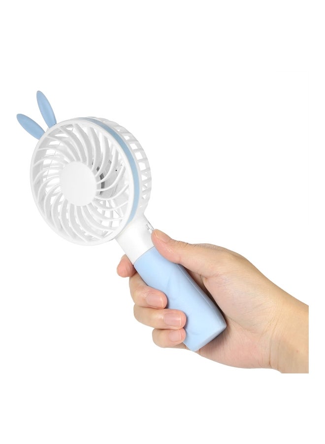 USB Rechargeable Fan H18723BL Blue/White - Image 4