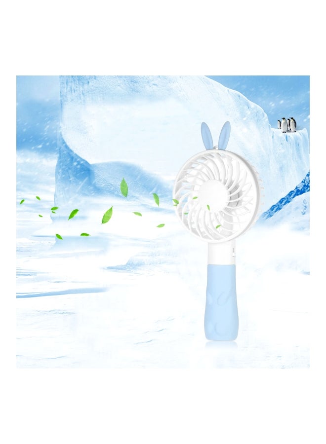 USB Rechargeable Fan H18723BL Blue/White - Image 5
