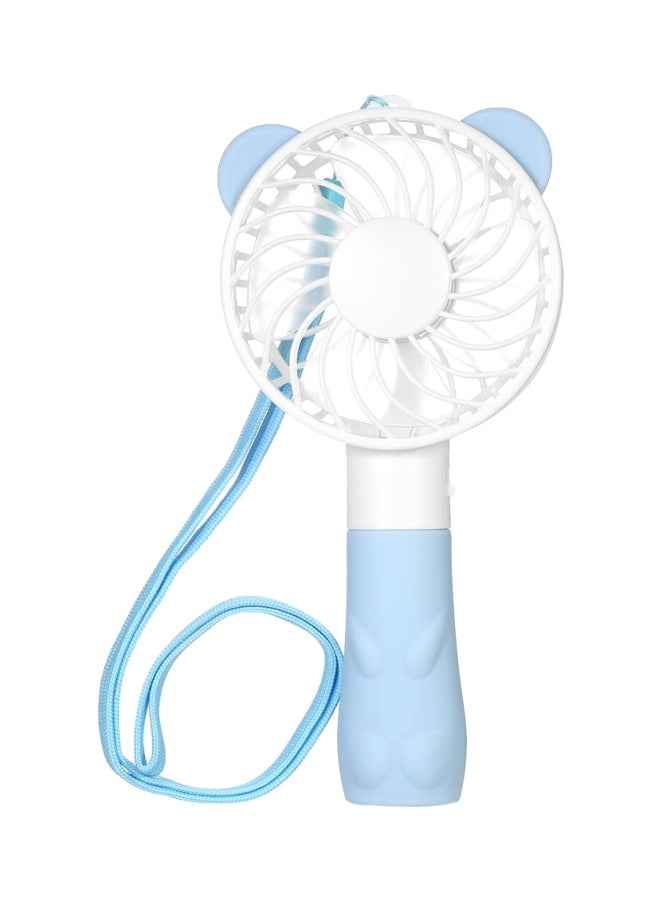 USB Rechargeable Fan H18726BL Blue/White - Image 3