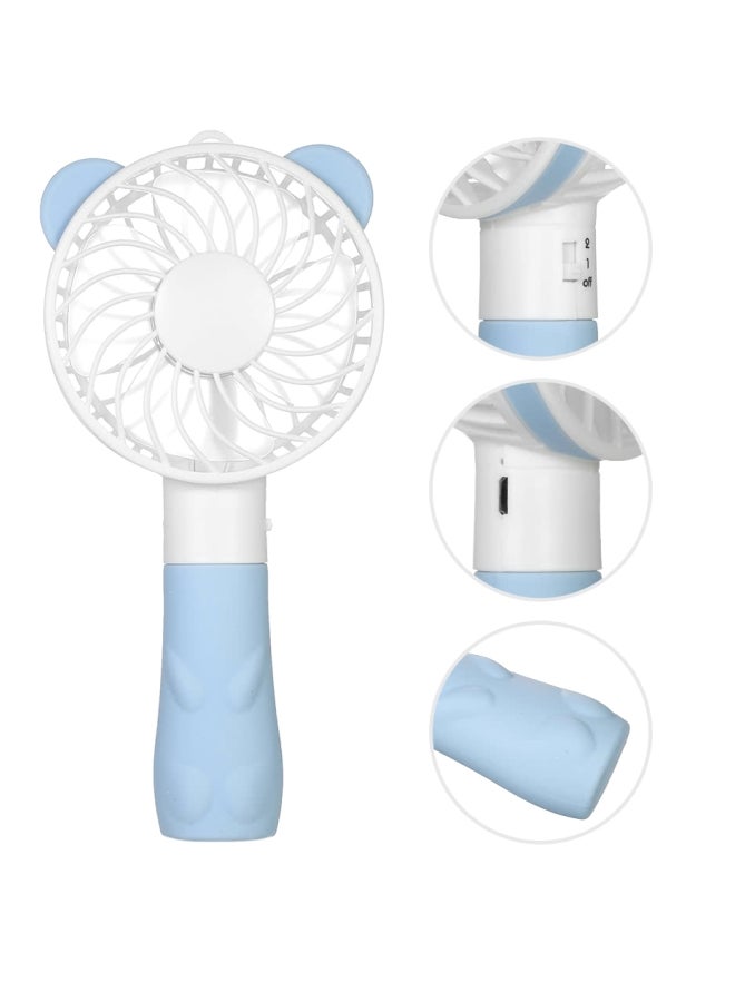 USB Rechargeable Fan H18726BL Blue/White - Image 5