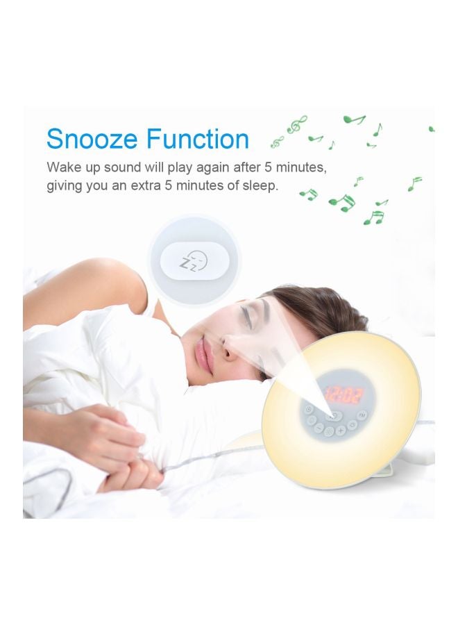 Simulation Digital Clock With Touch Control Beige/White/Red 17.5centimeter  - Image 5