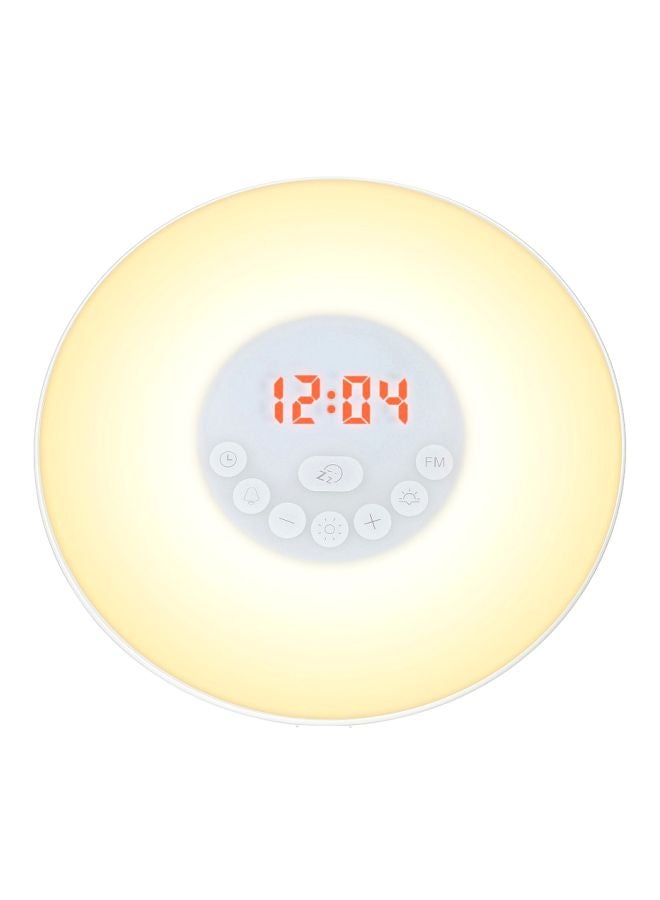 Simulation Digital Clock With Touch Control Beige/White/Red 17.5centimeter  - Image 1
