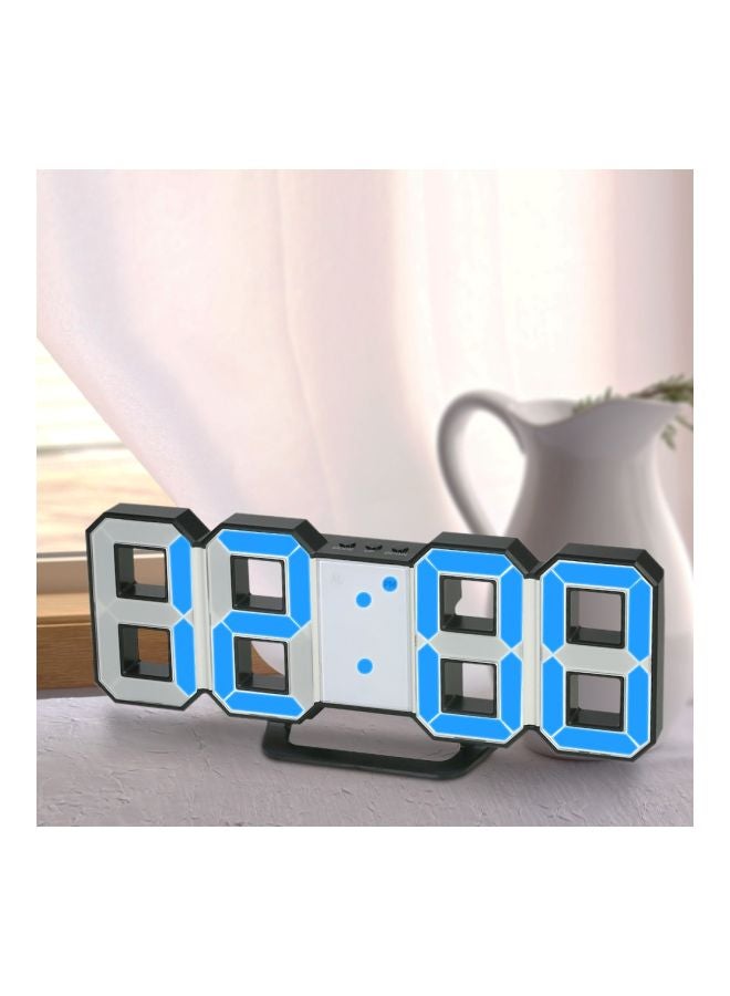 Multifunctional Digital Alarm Clock Blue/Black/White 8.35x1.4x3.3inch  - Image 5