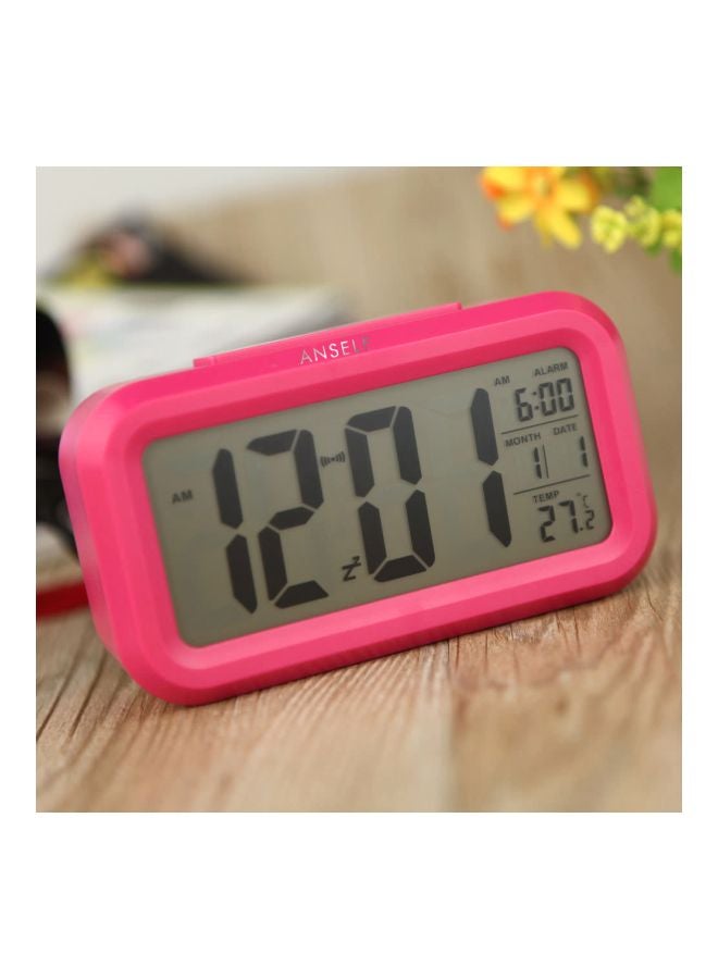 ANSELF LED Digital Alarm Clock Rose Red 13.5x7.8x4.5cm - Image 3