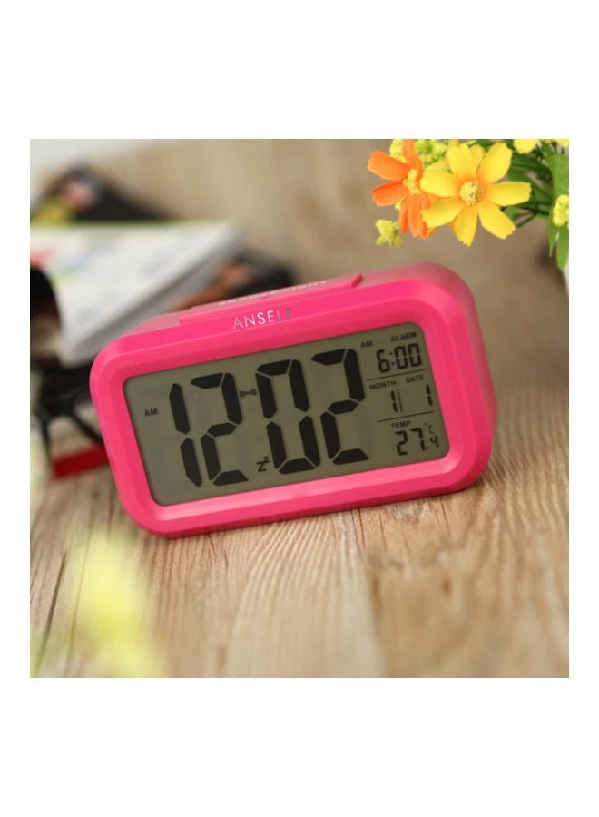 ANSELF LED Digital Alarm Clock Rose Red 13.5x7.8x4.5cm - Image 4