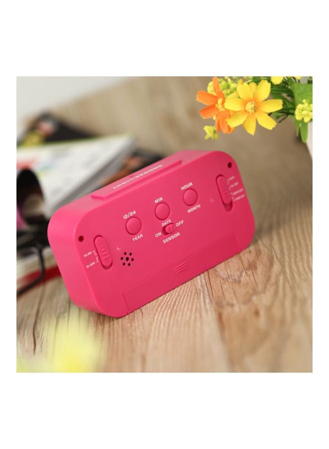 ANSELF LED Digital Alarm Clock Rose Red 13.5x7.8x4.5cm - Image 2