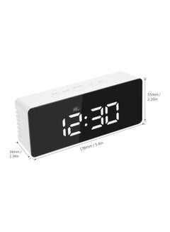 dodocool Multifunctional Digital Alarm Clock Black/White 5.4x2.16x1.34inch  - Image 3
