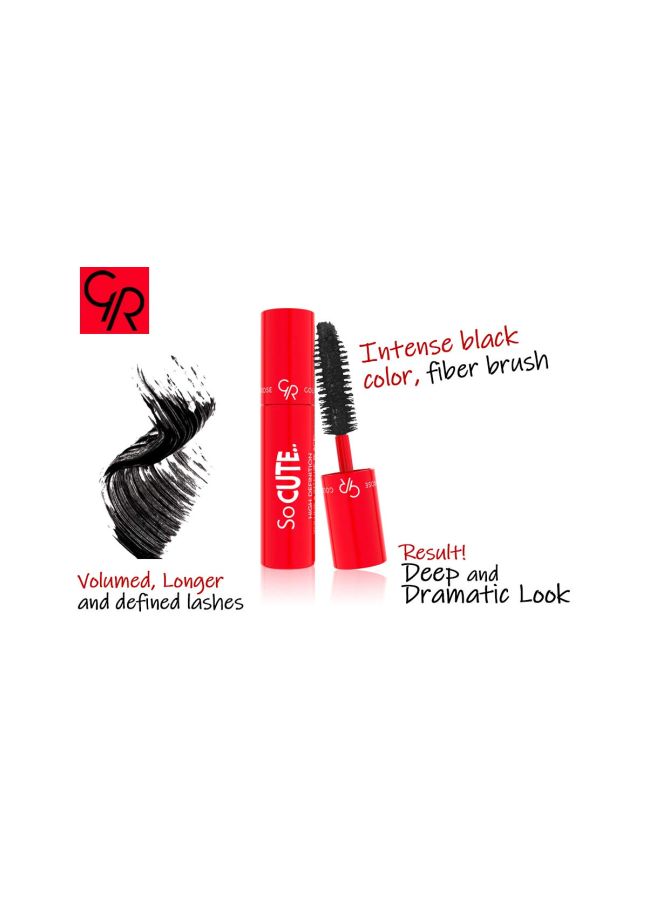 جولدن روز ماسكارا سو كيوت لتكثيف شديد أسود داكن - Image 2