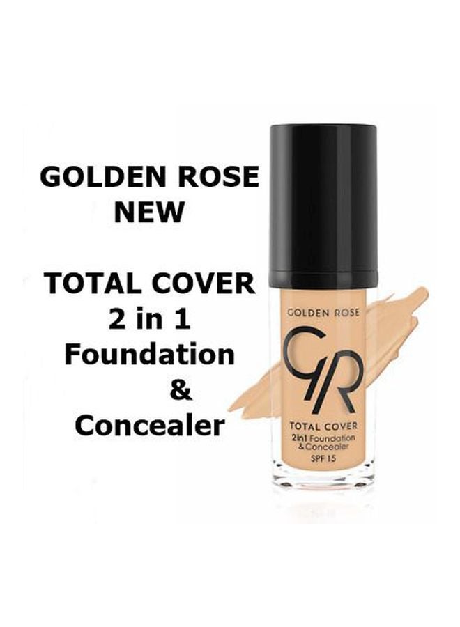 Golden Rose - Total Cover 2-In-1 Foundation And Concealer SPF 15 06 Taupe - Image 1