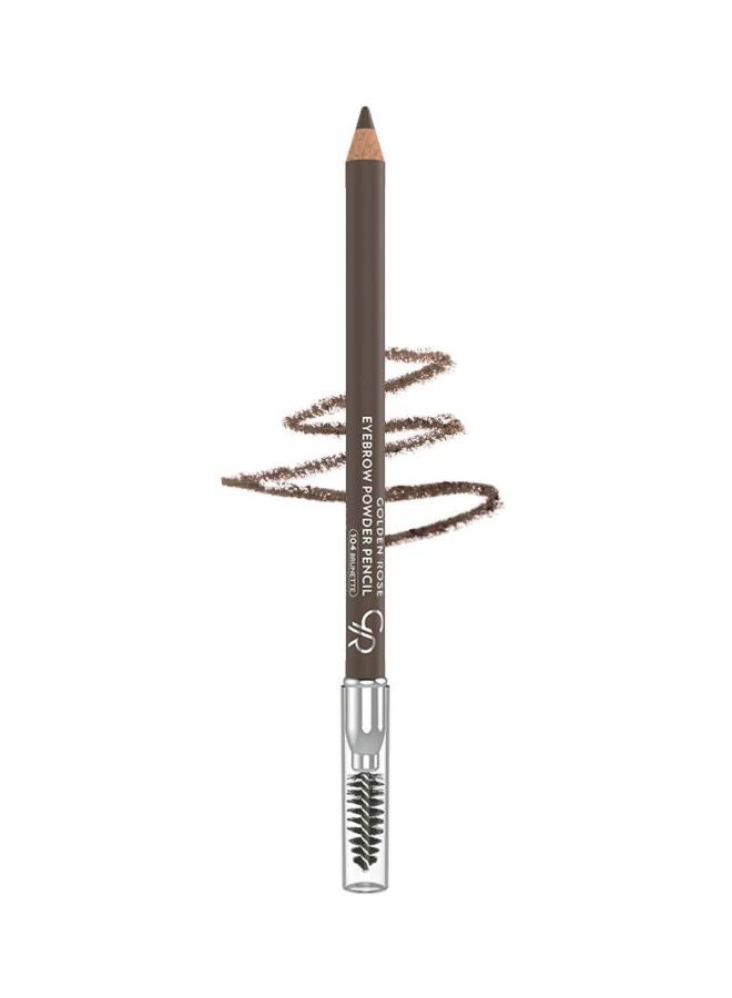 Golden Rose - Long Lasting Eyebrow Powder Pencil 104 Brunette - Image 1
