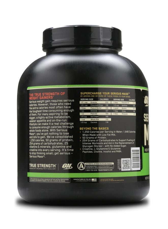Optimum Nutrition Serious Mass High Protein - Strawberry - 2.72 Kg  - Image 3