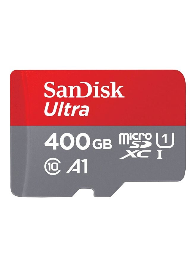 سانديسك - بطاقة سانديسك ألترا MicroSDHC UHS-I سعة 400 جيجابايت مع محول بسرعة تصل إلى 100 ميجابايت/ الثانية 400 GB - Image 1