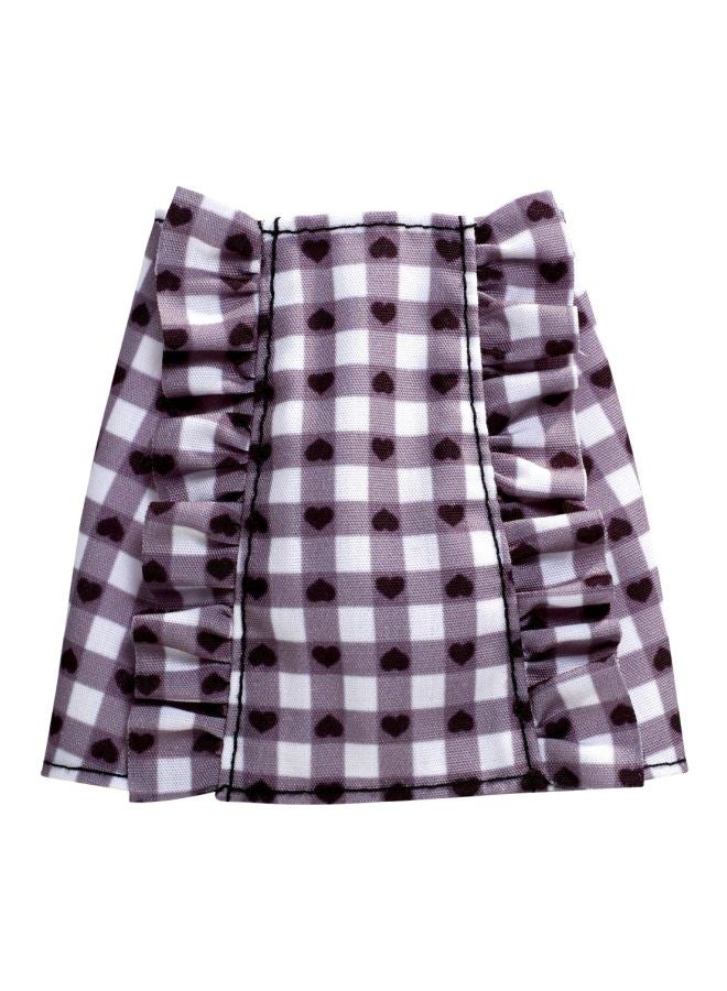Mattel Games Vichy Check Doll Skirt FXH87 - Image 1