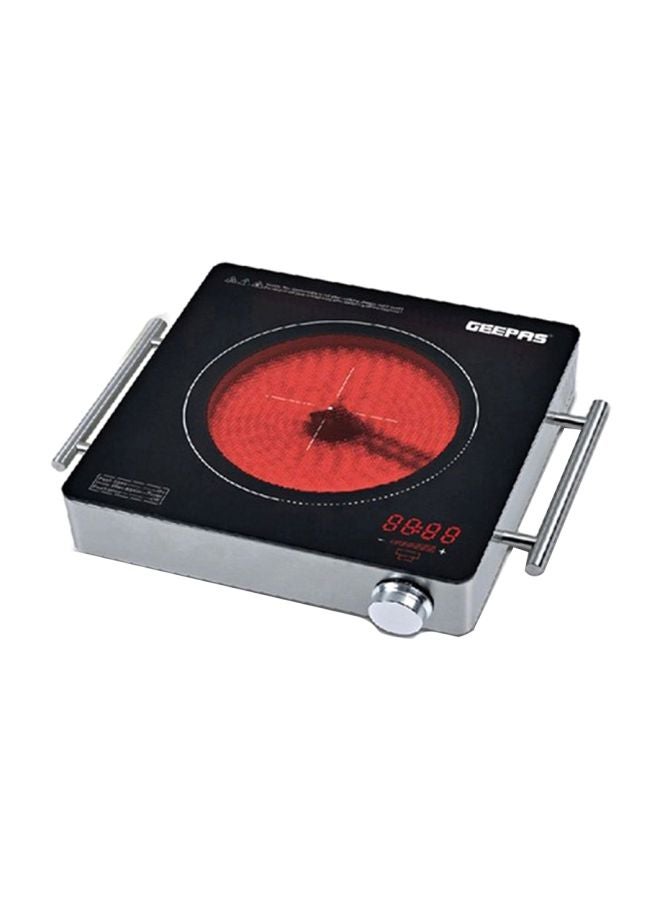 GEEPAS Portable Digital Infrared Cooker 2200W 2200.0 W GIC6919 Red/Black